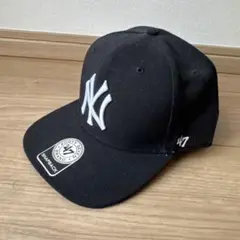 47 Brand NYロゴ ブラックキャップ スナップバック