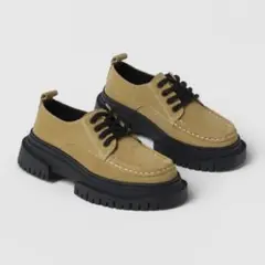 zara キッズ レザーシューズ 35