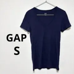 GAP ギャップ 半袖 Tシャツ 紺 ネイビー シンプル 無地 薄手 S