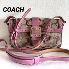 COACH コーチ ハート可愛いショルダーバッグ シグネチャー 斜め掛け ベロア