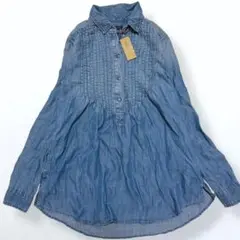 【新品】AMERICAN EAGLE ピンタック リヨセル デニムシャツ