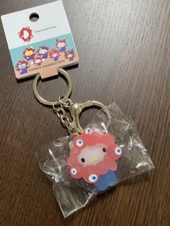 新品未開封　サンリオミャクミャクコラボ　立体マスコットクリアカラーキーホルダー