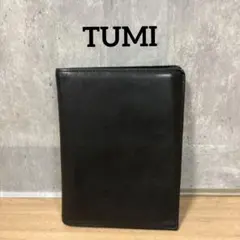 【美品】TUMI トゥミ レザー パスポートケース 手帳入れ 長財布 ブラック