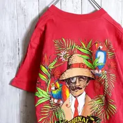 【入手困難】90s アニマル 両面プリント デカロゴ Tシャツ #014