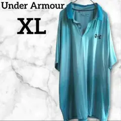 Under Armour【XL】ポロシャツ 水色 大きいサイズ アンダーアーマー