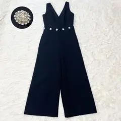 美品✨トリーバーチ ビジュー パンツ オールインワン ブラック サイズ4