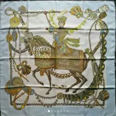 エルメス HERMES スカーフ カレ90 タンバリエ