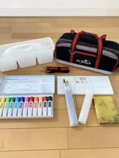 水彩画セット 絵具セット 小学生 絵の具 ぺんてる 小学校 幼稚園 ブラック