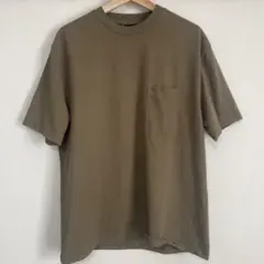 WILDTHINGS オリーブ 半袖Tシャツ ポケット付き