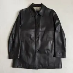 【極美品】バーバリーロンドン カーコート 羊革 ブラック L 最高級