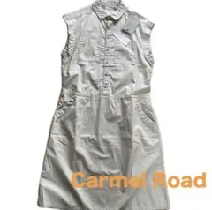 ■タグ付 Carmel Road ノースリーブシャツワンピース ベージュ