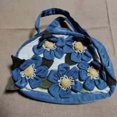 Potechino 花モチーフ　ハンドバッグ