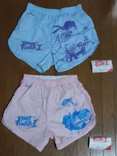 当時物　CAPCOM　ストリートファイターⅡ　ジョギングパンツタイプ　2種セット