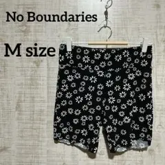 No Boundaries デイジー柄 バイカーショーツ ヨガ 部屋着 ジム