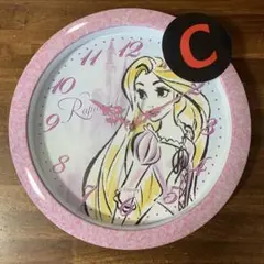 ラプンツェル 掛時計 ピンク