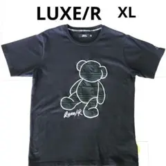 美品！大きめ LUXE/Rラグジュ デア刺繍 半袖TシャツXLブラック黒