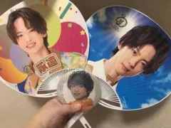 カラフルダイヤモンド　永遠　うちわ、キラ缶バッジ