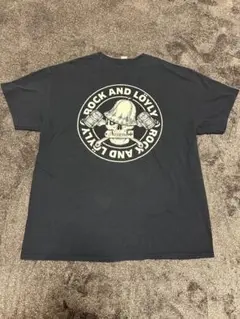 GILDAN ブラック XL Tシャツ ロゴプリント　ロックTシャツ