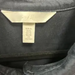 H&M ネイビー長袖シャツ EUR XL