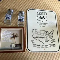 ルート66 塩胡椒入れセットと写真フレーム