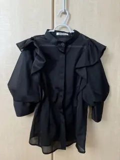 【美品】snidel ブラウス ボリューム袖 フリルスタンドカラーブラウス