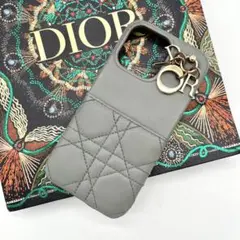【美品】 ディオール LADY DIOR iPhone13 PRO グレー