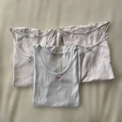 ホワイトコットンアンダーシャツ3枚セット