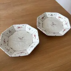 藤田佳三⭐︎赤絵　皿（2枚セット）