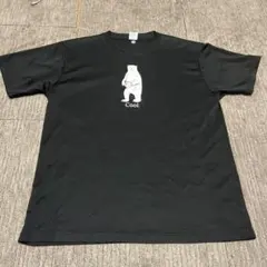 クマのイラストTシャツ XL 黒