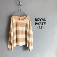 【ROYAL PARTY】ロイヤルパーティー(38)ボーダーニット/セーター