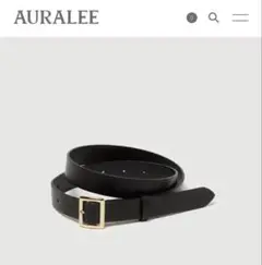 【新品】オーラリー SQUARE BUCKLE BELT 黒