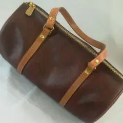 15S 超美品 エトロ ETRO ハンドバッグ ペイズリー柄 筒型 ボストン