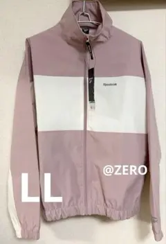 Reebok ナイロンマルチジャンパー LL くすみピンク UV対策 防菌 撥水