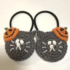 ★Halloweenネコちゃんヘアゴムセット★