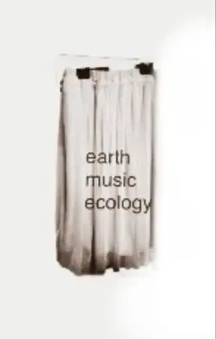 earth music & ecology プリーツスカート 薄いクリーム色