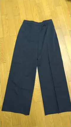 アイスバーグICB レディース ブラックワイドパンツ ストレッチ