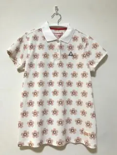 le coq sportif ゴルフシャツ 花柄 レディースLL