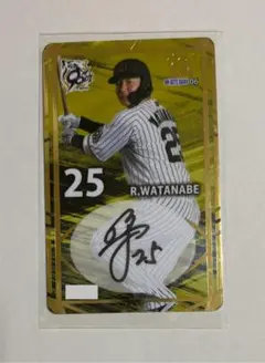 阪神タイガース　オンサイトカード　渡邉選手