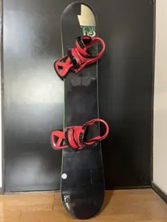 Burton スノーボード 青/緑/赤 バインディング付き