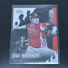 福岡ソフトバンクホークス 松本裕樹 鷹祭ポイント交換カード