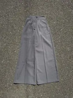 wide tuck straight slacks