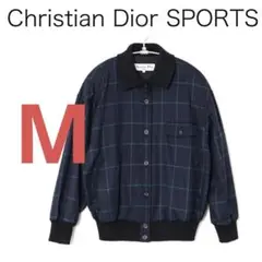C7457◾️ヴィンテージ クリスチャンディオールスポーツ チェックブルゾン
