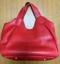 レザー トートバッグ 赤　BATH CRAFT