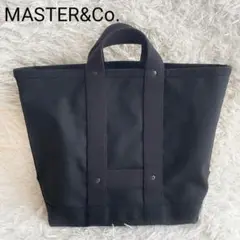 MASTER&Co.　キャンバス　トートバッグ　黒　RAIL MAN BAG
