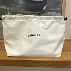 CHANEL 巾着　白