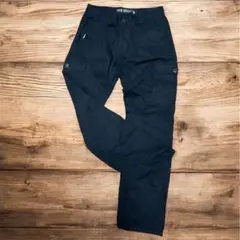 カーゴパンツ ブラック 黒 4ポケット 細め