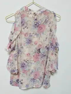 Ｍ.K.K花柄フリルブラウスＭサイズ