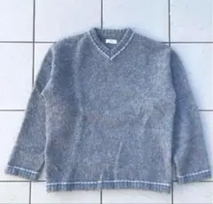 ★ERL mohair gray Blue Knit
