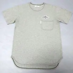 ハリウッドランチマーケット HRワッペン ポケット Tシャツ グレー 18/SS