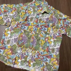 MEN'S FASHION カラフル半袖シャツ XL